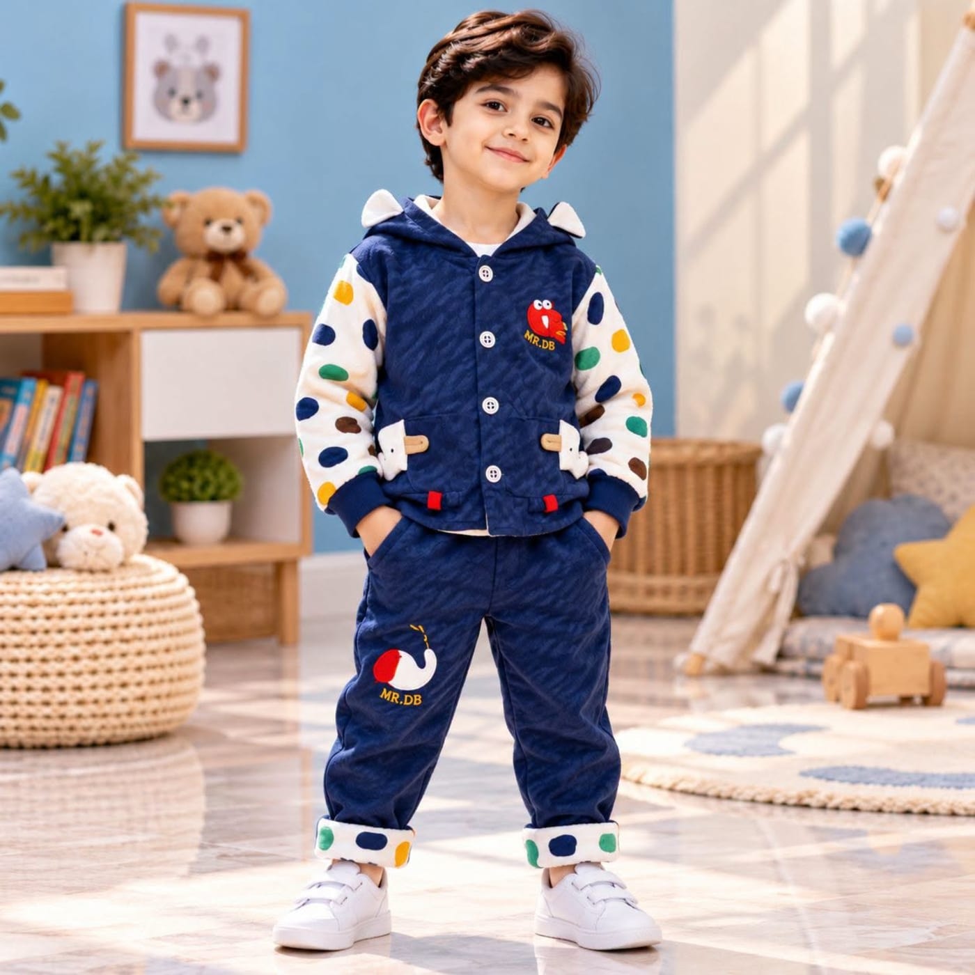 Boys Hoodie Suit - One Color view 1