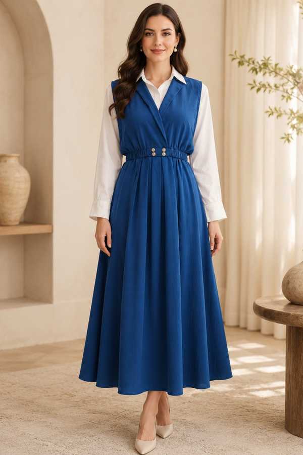 Imported coat maxi with 2 side pockets