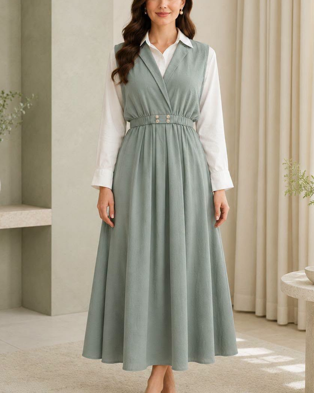 Imported coat maxi with 2 side pockets
