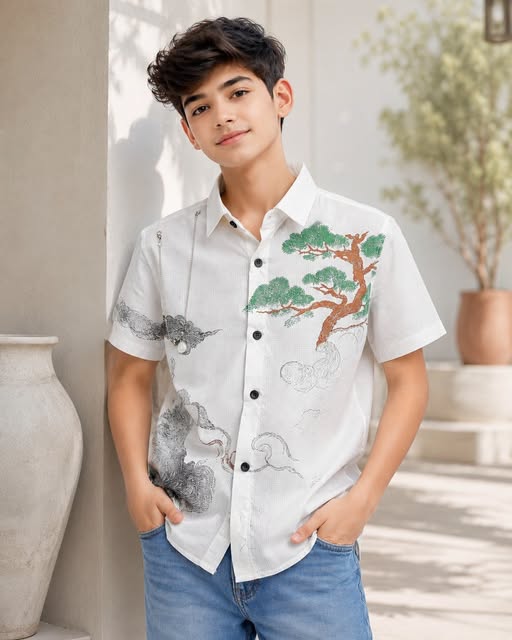 Stylish Boys’ 2 Piece Shirt