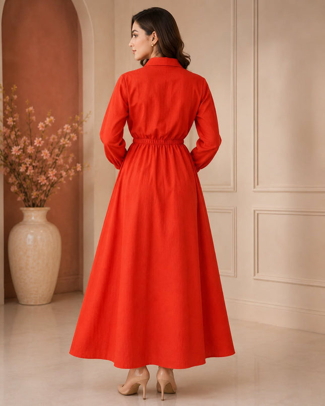 Imported coat maxi with 2 side pockets