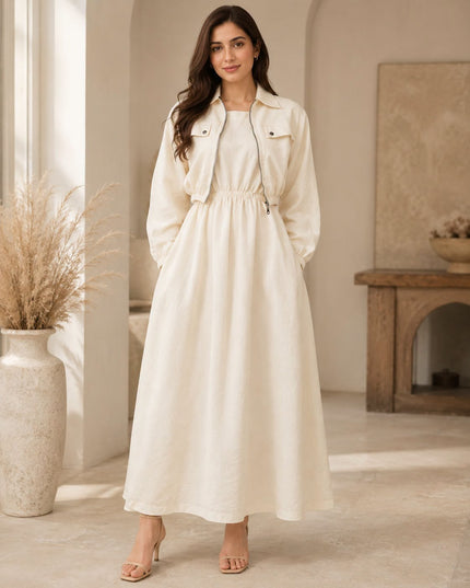 Imported coat maxi with 2 side pockets