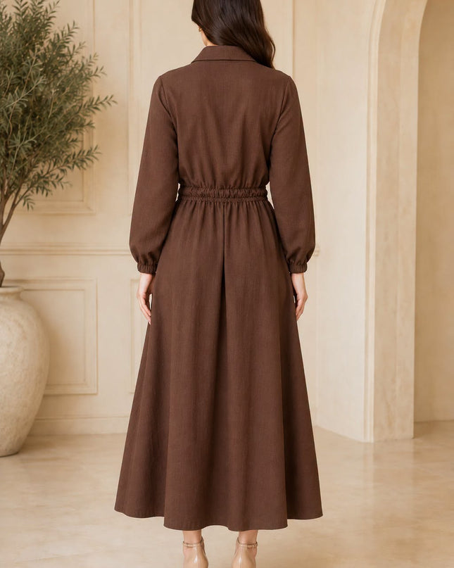 Imported coat maxi with 2 side pockets