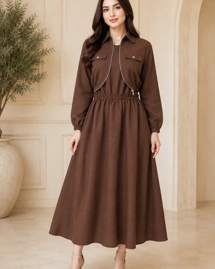 Imported coat maxi with 2 side pockets