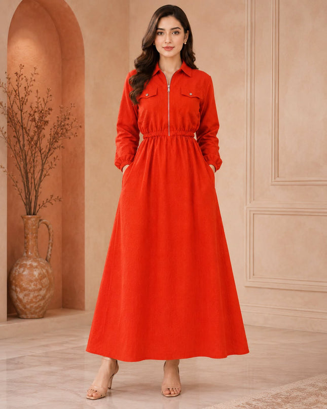 Imported coat maxi with 2 side pockets