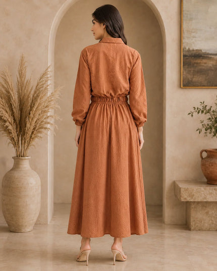 Imported coat maxi with 2 side pockets