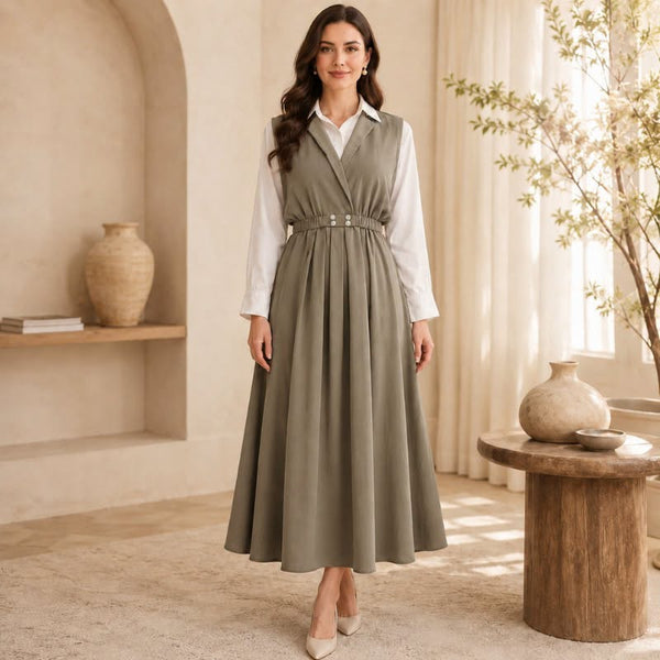 Imported coat maxi with 2 side pockets