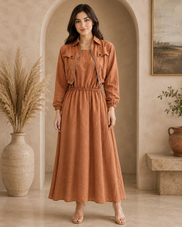 Imported coat maxi with 2 side pockets