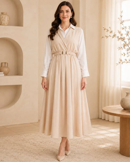 Imported coat maxi with 2 side pockets