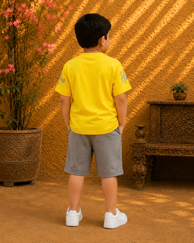 Yellow casual summer set for boys