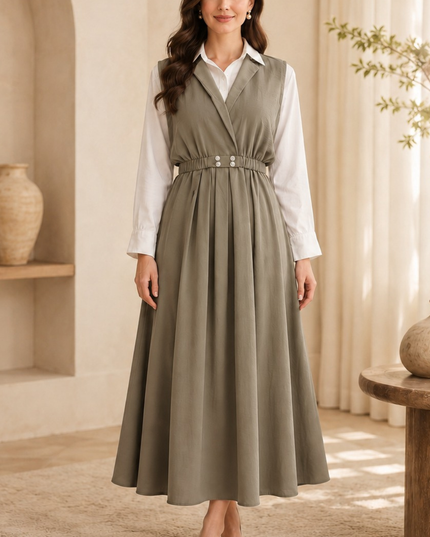 Imported coat maxi with 2 side pockets