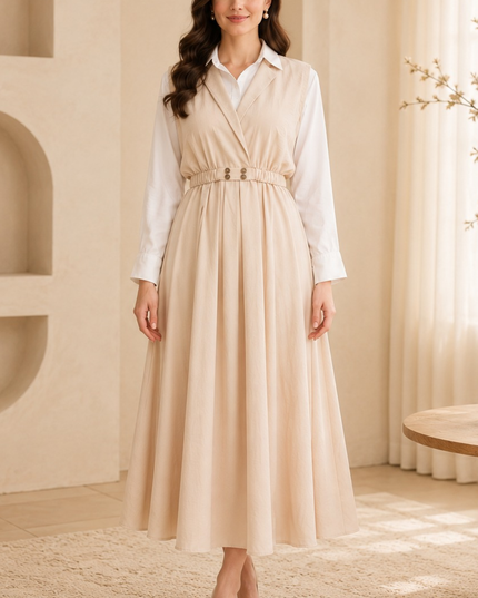 Imported coat maxi with 2 side pockets