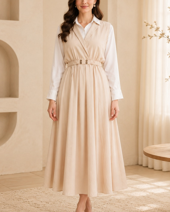 Imported coat maxi with 2 side pockets
