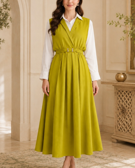 Imported coat maxi with 2 side pockets