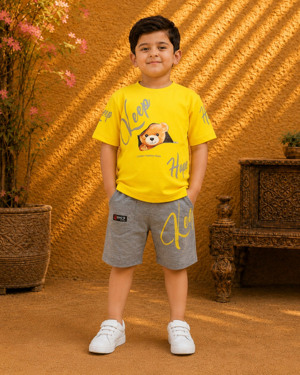 Yellow casual summer set for boys