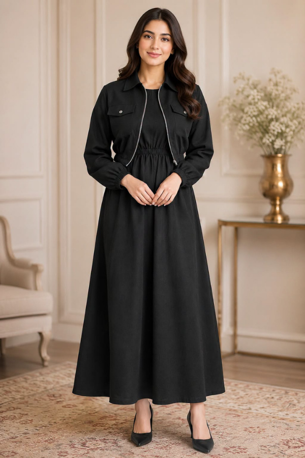 Imported coat maxi with 2 side pockets