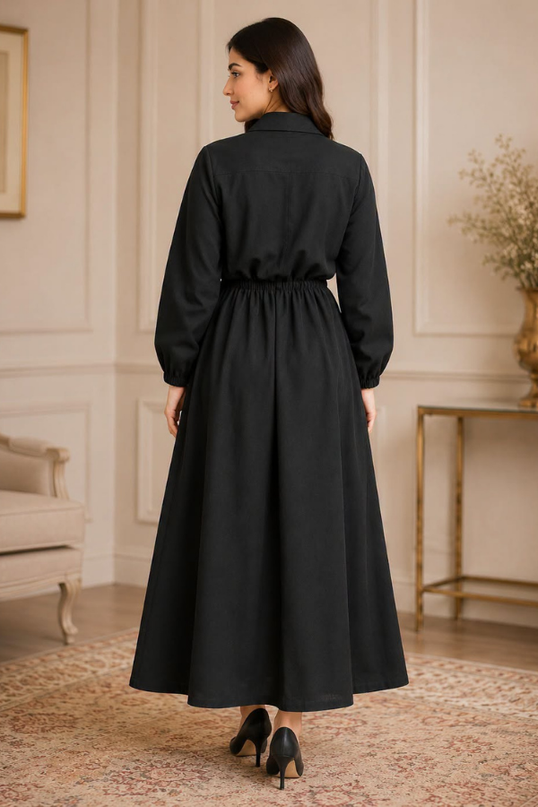 Imported coat maxi with 2 side pockets