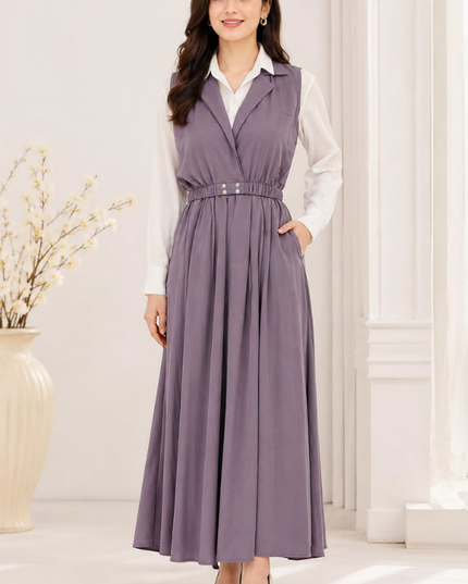 Imported coat maxi with 2 side pockets