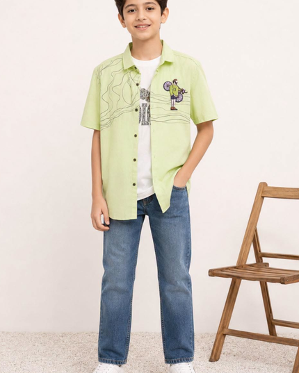 Boys Imported 2-Piece Shirt