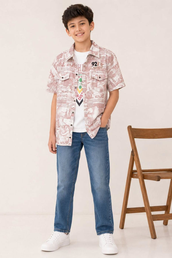 Boys Imported 2-Piece Shirt