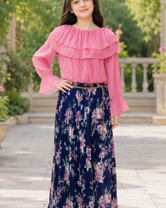 Stylish & effortless Skirt and Shirt